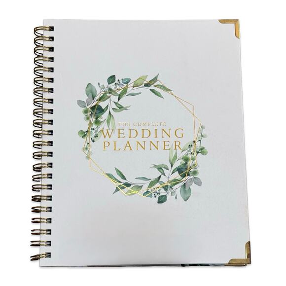 Your Perfect Day Other - Complete Wedding Planner White Green Leaves Spiral Workbook Your Perfect Day NEW